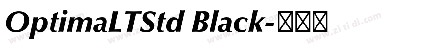 OptimaLTStd Black字体转换